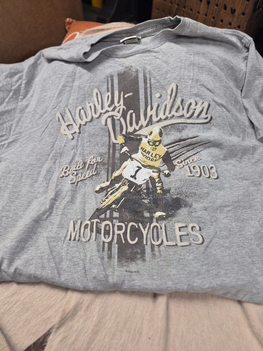 Harley-Davidson Kids' Gray Motorcycle Graphic Tee